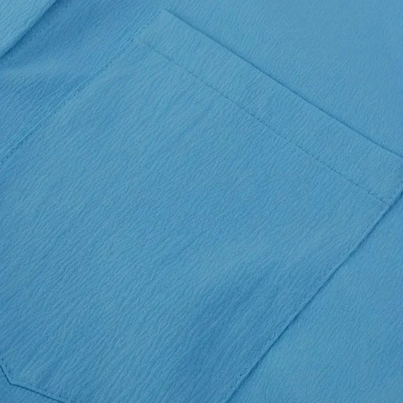 Sky blue 2 piece pants suit - Picture 7 of 11